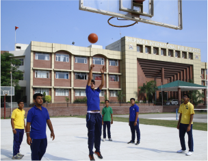 Bips  School sports student playing Basket ball